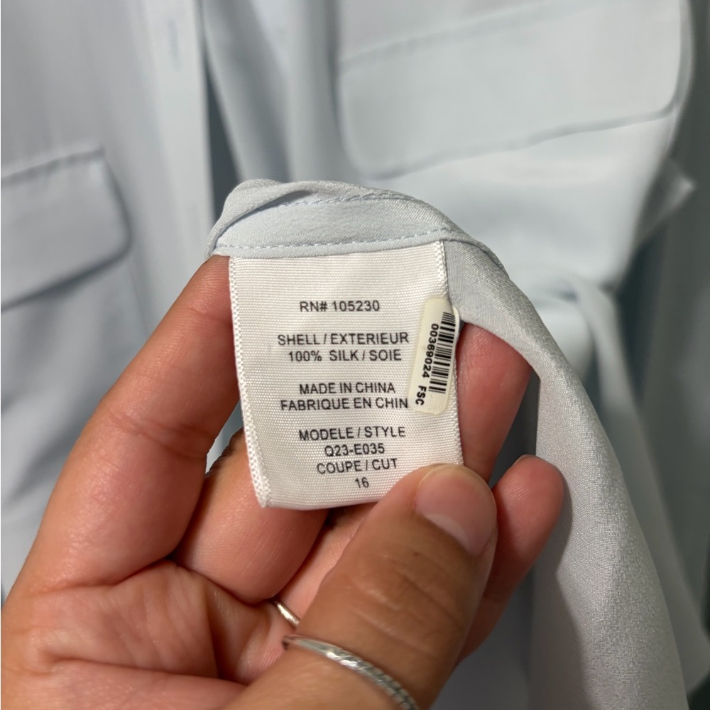 Equipment blue Button-Down Pocket Shirt - Picture 3 of 3